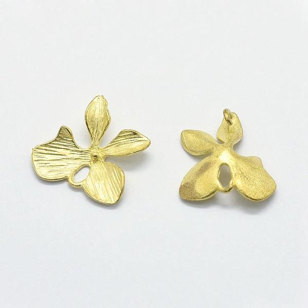 

PandaHall Brass Links connectors, Lead Free & Cadmium Free & Nickel Free, Flower, Raw(Unplated), 16.5x17x2mm, Hole: 2.5mm and 3mm Brass...