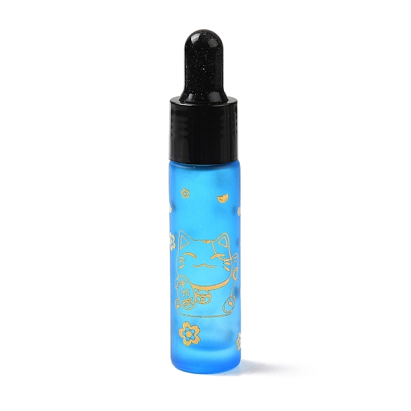 

PandaHall Rubber Dropper Bottles, Refillable Glass Bottle, for Essential Oils Aromatherapy, with Fortune Cat Pattern & Chinese Character...