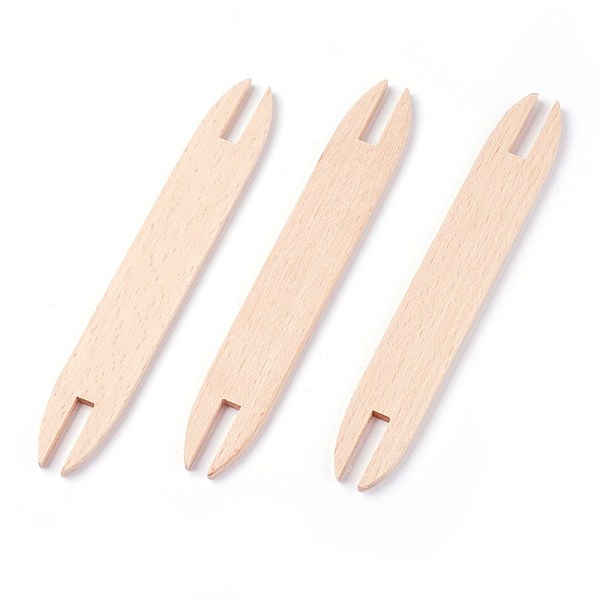 

PandaHall Wood Knitting Looms Shuttles, Bisque, 151x23x4.5mm Wood Orange