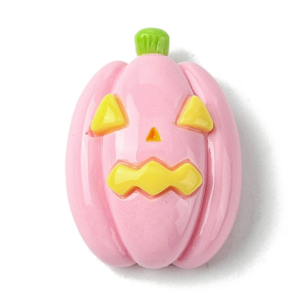 

PandaHall Halloween Theme Opaque Resin Decoden Cabochons, Pumpkin, 25.5x18.5x10.5mm Resin Pumpkin Pink