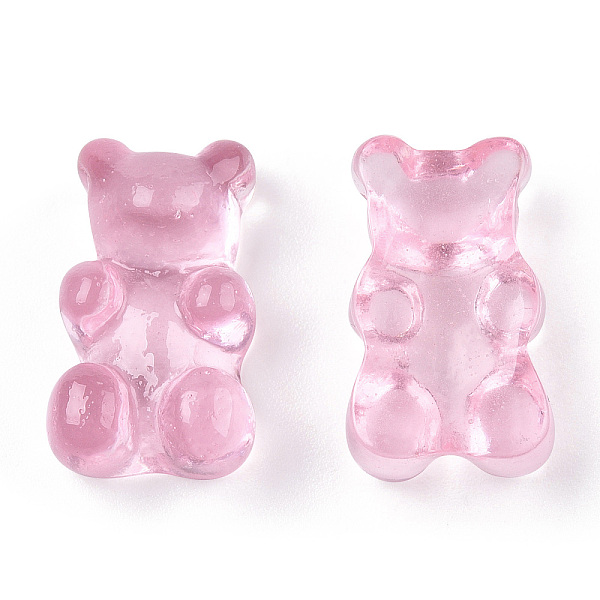 

PandaHall Translucent Resin Cabochons, Bear, Pink, 18.5x11x7mm Resin Bear Pink