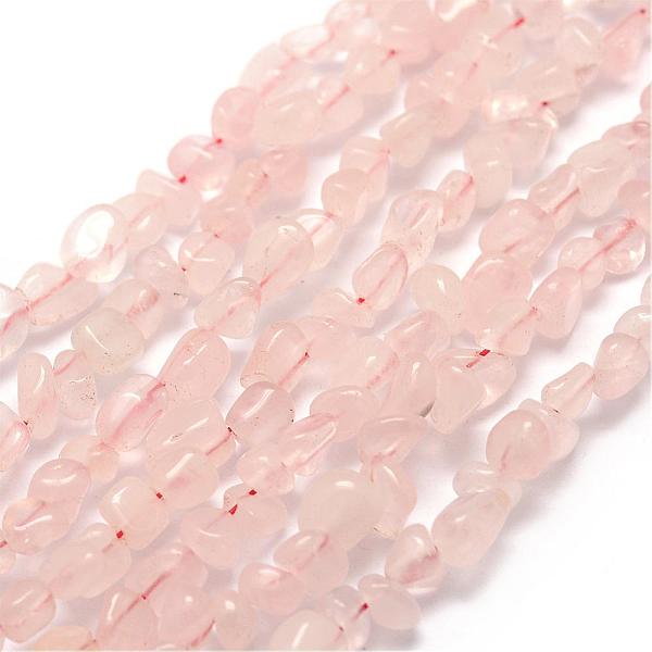 

PandaHall Natural Rose Quartz Beads Strands, Nuggets, 3~5x3~5x3~8mm, Hole: 1mm, about 85~90pcs/strand, 15.7 inch(40cm) Rose Quartz Nuggets..., Pink