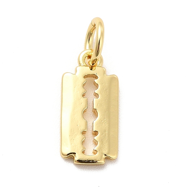 

PandaHall Rack Plating Brass Charms, Long-Lasting Plated, with Jump Rings, Cadmium Free & Lead Free, Blade Charm, Real 18K Gold Plated...