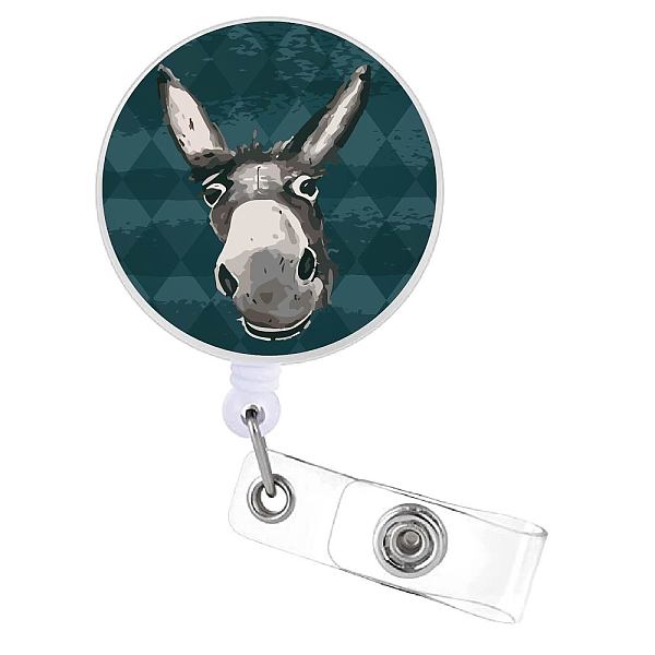 

PandaHall CREATCABIN Badge Reel Retractable Donkey Badge Holder Badge Scroll ID Card Reels Lanyard Alligator Clip Hanging Name Tag Card for...