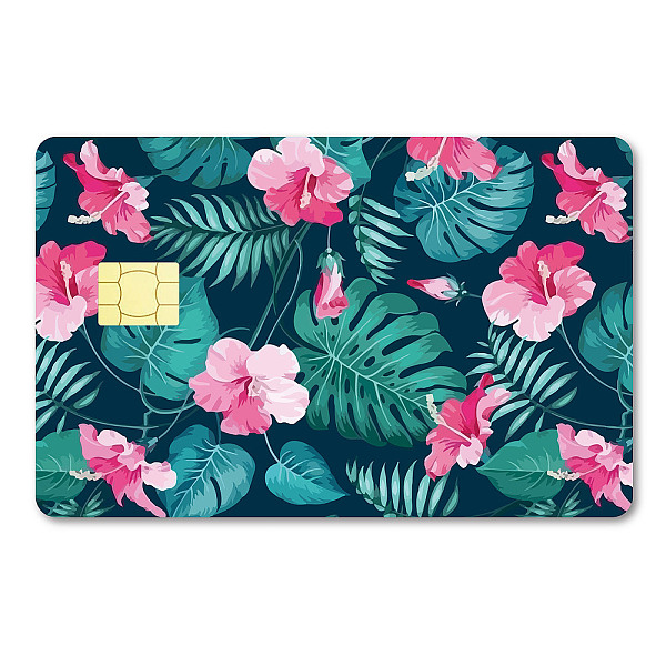 PandaHall CREATCABIN Monstera Card Skin Sticker Flower Debit Credit Card Skins Cover Tropical Plant Personalizing Bank Card Protecting...