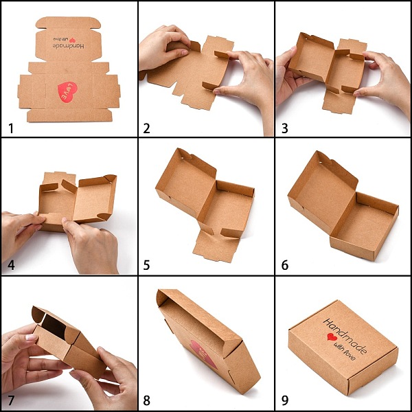 Kraftpapier Geschenkbox