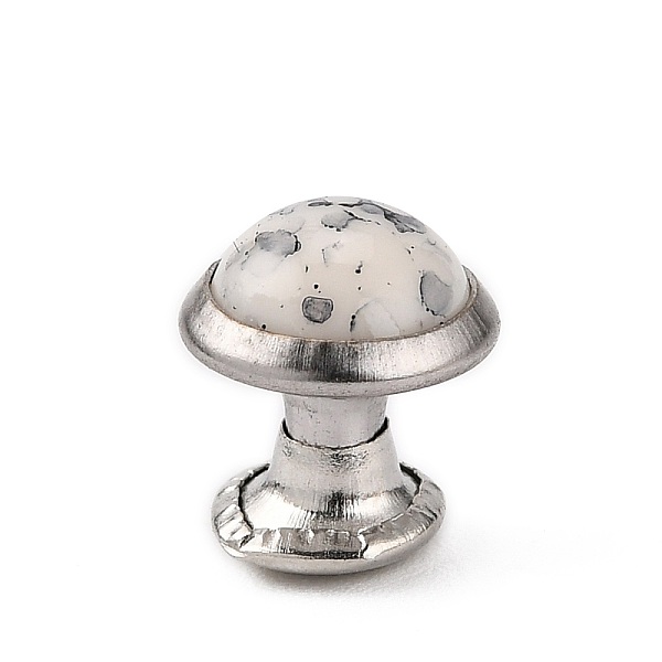 

PandaHall Turquoise Rivet Studs, with Stainless and Aluminum Findings, For Purse, Bags, Boots, Leather Crafts Decoration, Platinum, Creamy...