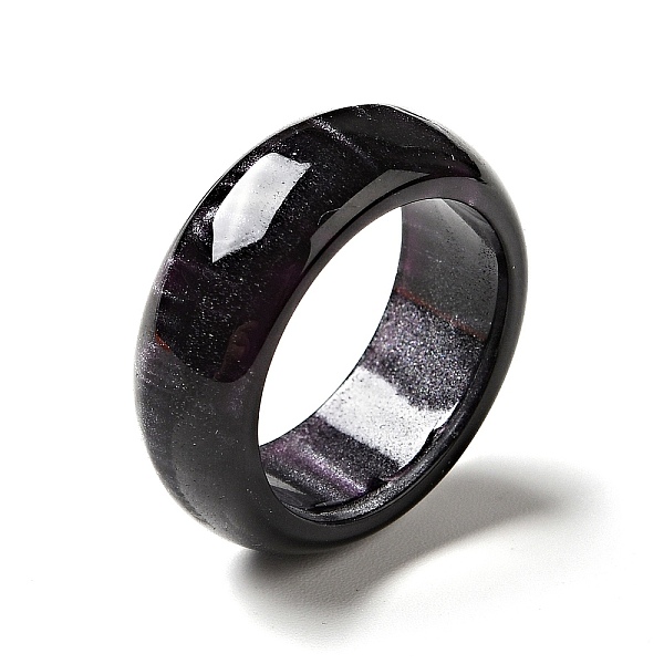 Resin Plain Band Finger Ring For Women