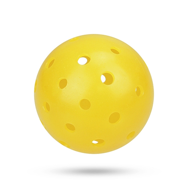 

PandaHall Plastic 40-hole Pickleball, Round, Yellow, 74mm Plastic Round Yellow