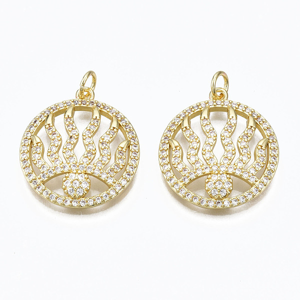 Brass Micro Pave Cl… - image