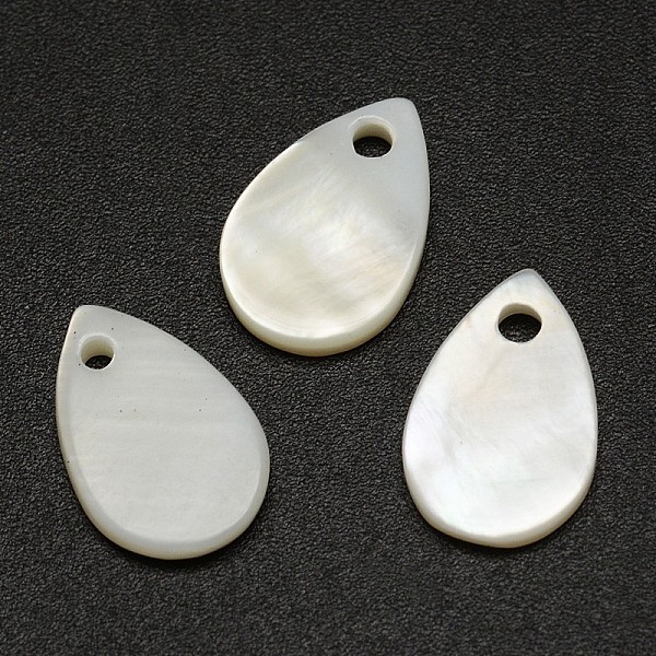 Teardrop Freshwater Shell Charms