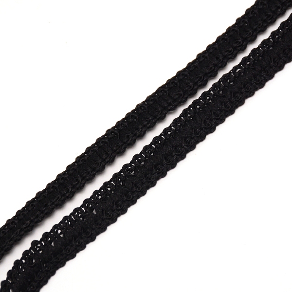 

PandaHall Polyester Centipede Braid Lace Trimming, Craft Ribbon for Wedding, Costume, Jewelry, Crafts and Sewing, Black, 3/8 inch(11mm)...