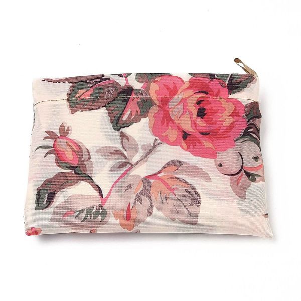 

PandaHall Foldable Eco-Friendly Nylon Grocery Bags, Reusable Waterproof Shopping Tote Bags, with Pouch and Bag Handle, Flower Pattern...