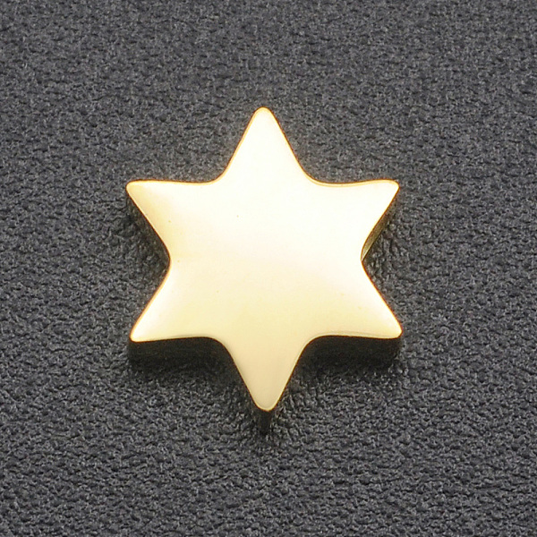 

PandaHall 201 Stainless Steel Charms, for Simple Necklaces Making, Stamping Blank Tag, Laser Cut, for Jewish, Hexagram/Star of David, Golden...