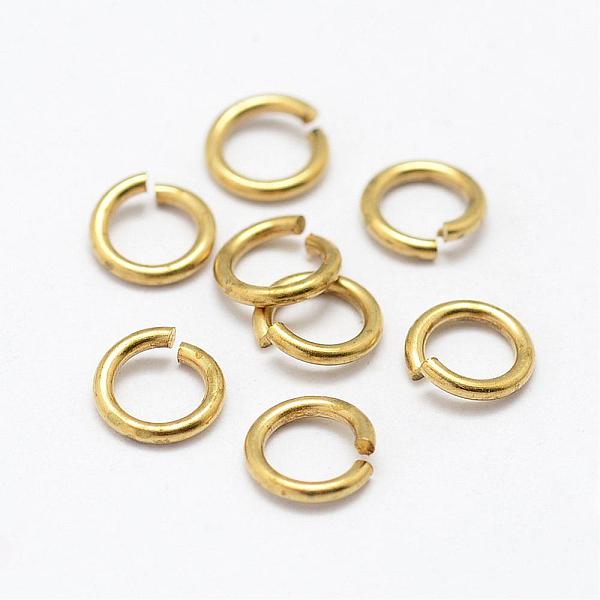 

PandaHall Brass Open Jump Rings, Nickel Free, Raw(Unplated), 18 Gauge, 6x1mm, Inner Diameter: 4mm Brass