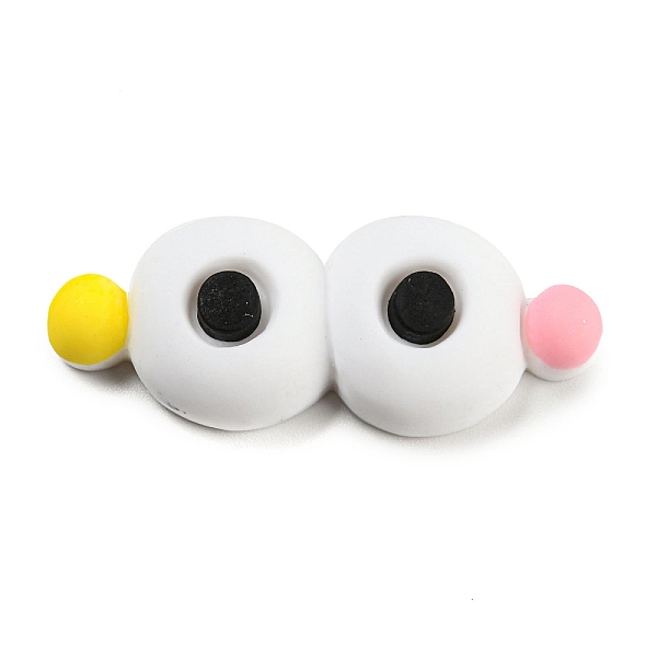 

PandaHall Opaque Resin Cabochons, Funny Eyes, White, 15x38x8mm Resin Eye White