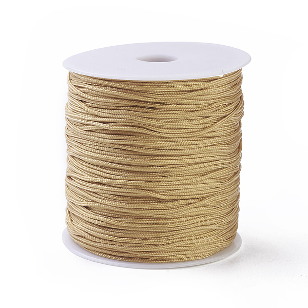 

PandaHall Polyester Thread, Wheat, 1.5mm, about 153.1 yards(140m)/roll Polyester Orange