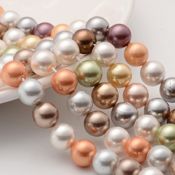 Shell Pearl Colorful Beads Strands