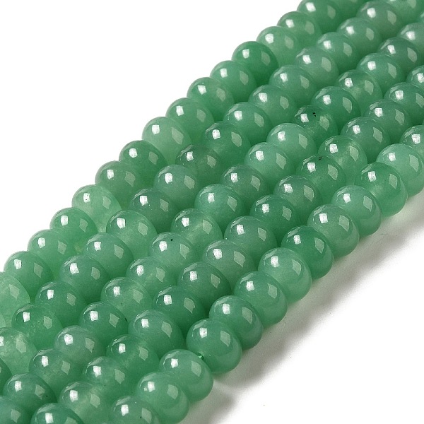 

PandaHall Natural Jade Beads Strands, Dyed, Rondelle, Dark Sea Green, 8x5mm, Hole: 1mm, about 74pcs/strand, 15.15 inch(38.5cm) Other Jade...