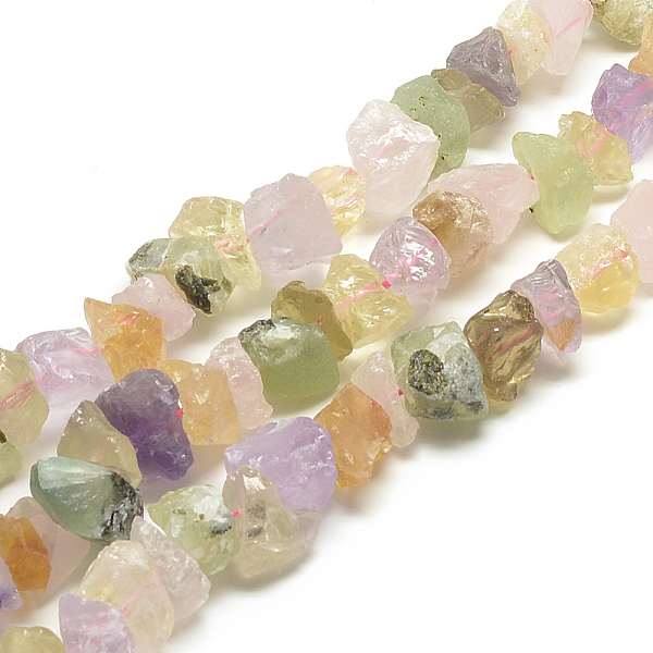 

PandaHall Natural Quartz Beads Strands, Nuggets, 7~15x9.5~13x9.5~13mm, Hole: 1mm, about 43~45pcs/strand, 15.7 inch Other Quartz Nuggets