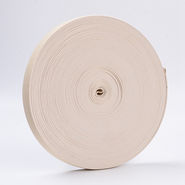 

PandaHall Colored Flat Elastic Rubber Band, Webbing Garment Sewing Accessories, WhiteSmoke, 25mm, about 43.74 yards(40m)/roll Elastic Fibre..., White
