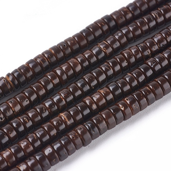 

PandaHall Coconut Beads Strands, Flat Round, Coconut Brown, 4x2mm, Hole: 1mm, about 330~331pcs/strand, 26 inch(66cm) Coconut Flat Round...