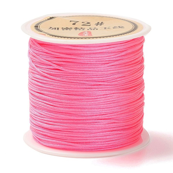 

PandaHall 50 Yards Nylon Chinese Knot Cord, Nylon Jewelry Cord for Jewelry Making, Hot Pink, 0.8mm Nylon