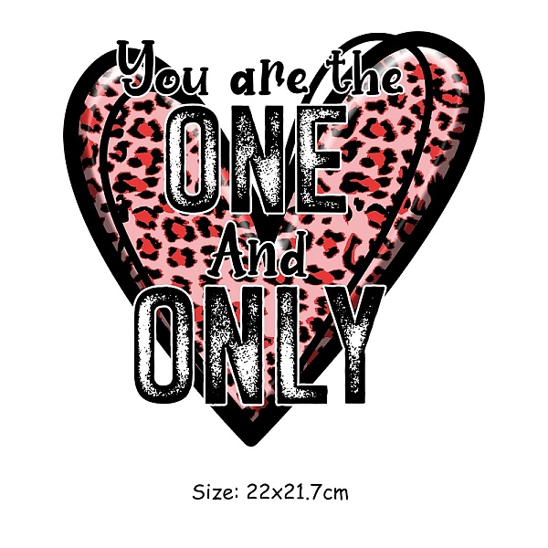 

PandaHall Valentine's Day Heart Transfer Film, Iron on Vinyl, for Garment Throw Pillow Accessories, Heart, 220x217mm Plastic Heart