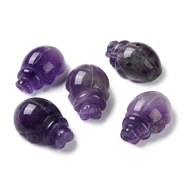 

PandaHall Natural Amethyst Carved Healing Figurines, Reiki Energy Stone Display Decorations, Ladybug, 25~25.5x17~17.5x11~12mm Amethyst...