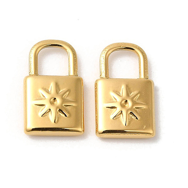 

PandaHall Manual Polishing 304 Stainless Steel Pendant Rhinestone Settings, Lock, Real 18K Gold Plated, Fit for 1.2mm Rhinestone...