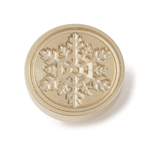 

PandaHall Golden Tone Wax Seal Brass Stamp Head, Floral Collection Pattern, for Wax Seal Stamp, Snowflake, 25x14mm, Inner Diameter: 7mm...