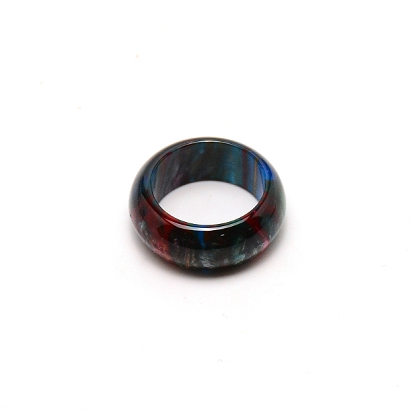 

PandaHall Plain Dome Acrylic Finger Rings for Women, Black, US Size 5 1/4(15.9mm) Acrylic Black