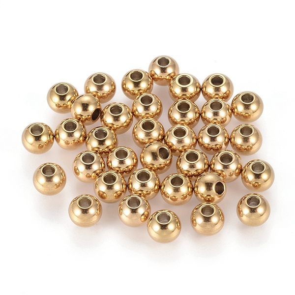 

PandaHall Ion Plating(IP) 202 Stainless Steel Rondelle Spacer Beads, Golden, 4x3mm, Hole: 1.5mm 202 Stainless Steel Rondelle