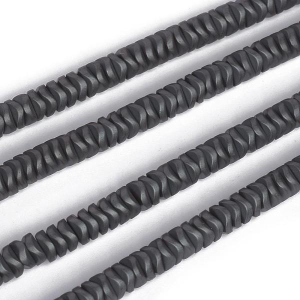 

PandaHall Non-magnetic Synthetic Hematite Beads Strands, Frosted, Faceted, 4x4x1.5mm, Hole: 0.8mm, about 272pcs/strand, 15.86 inch(40.3cm)...