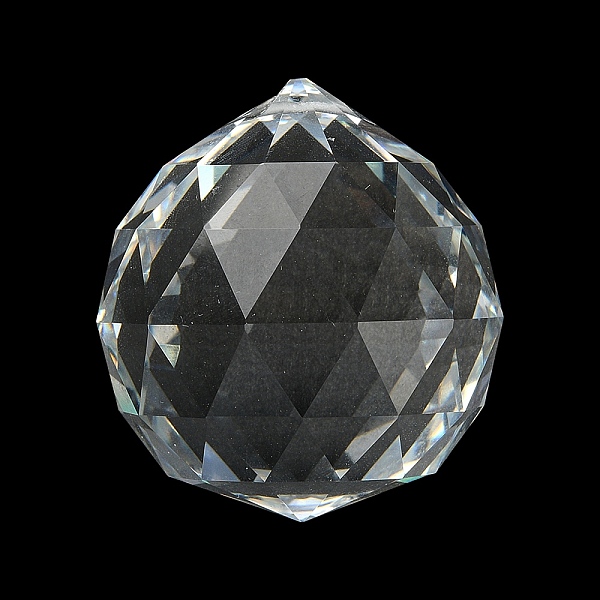 

PandaHall Transparent K9 Glass Pendants, Faceted, Teardrop Charms, for Chandelier, Spherical, Clear, 40mm Glass Teardrop Clear