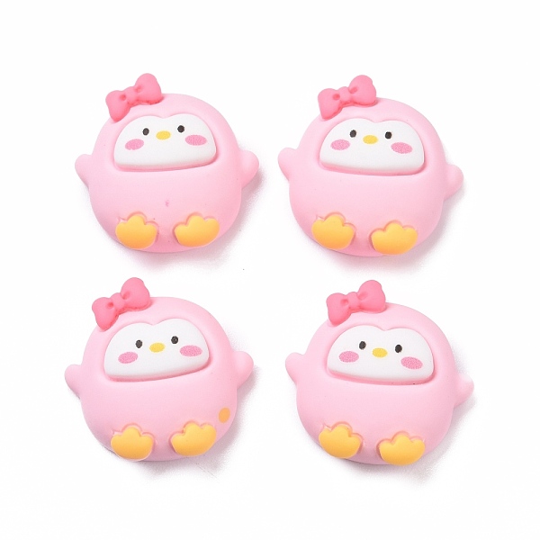 

PandaHall Opaque Resin Cabochons, Penguin, Pink, 23x22.5x8mm Resin Penguin Pink