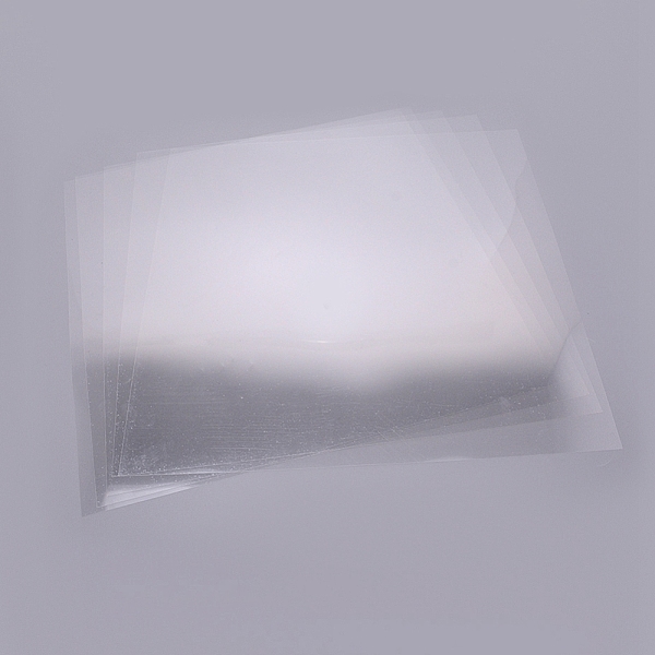 

PandaHall PVC Transparent High Temperature Resistance Protective Film, Single Side, Square, Clear, 30.5x30.5x0.015cm Plastic Square Clear