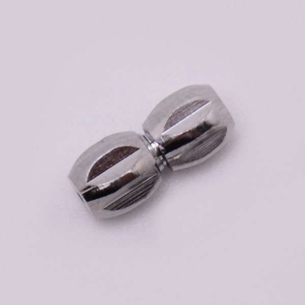 

PandaHall Brass Screw Clasps, Column, Platinum, 11x5mm, Hole: 0.8~1mm Brass