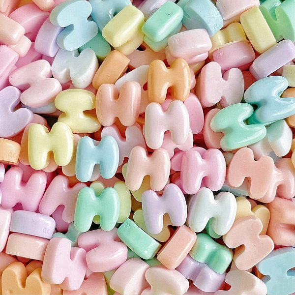 

PandaHall Opaque Resin Decoden Cabochons, for DIY Decoration, Letter H, 12x11.5x6mm Resin Letter H Multicolor