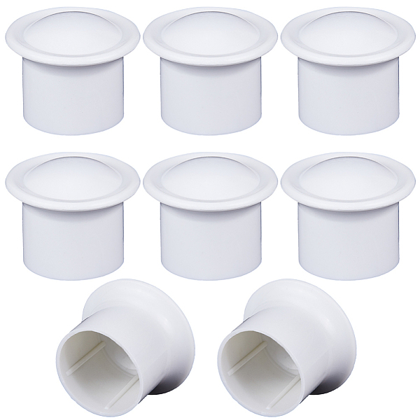 

PandaHall Plastic Curtain Rod Head, Column Drapery Pole Finials, Column, White, 41x33mm, Inner Diameter: 28mm Plastic Column White