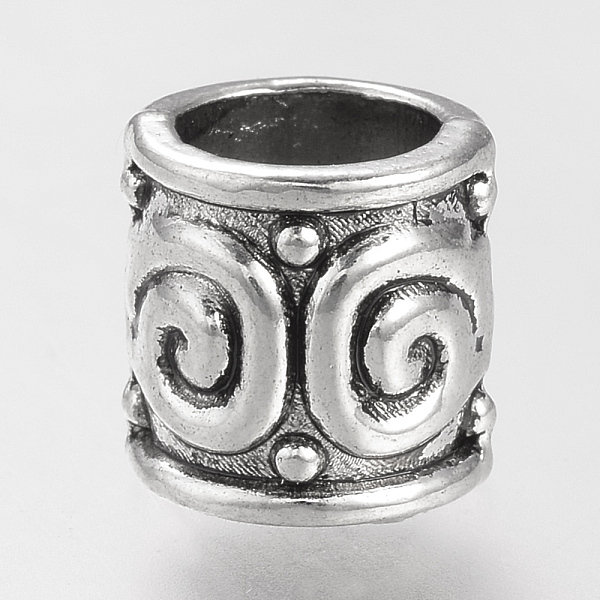

PandaHall Tibetan Style Alloy Beads, Cadmium Free & Lead Free, Column, Large Hole Beads, Antique Silver, 8x8.5mm, Hole: 5.5mm, about...