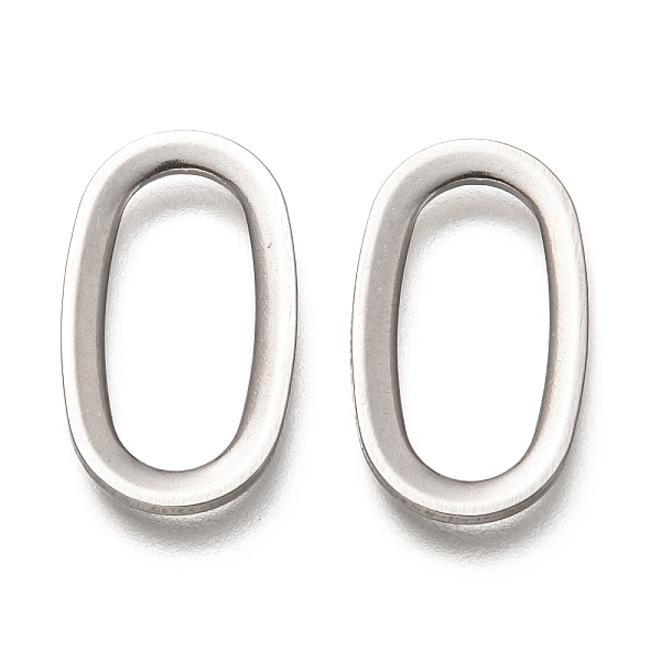 

PandaHall 304 Stainless Steel Linking Rings, Oval, Stainless Steel Color, 20x11.5x1.5mm, Inner Diameter: 16x7.5mm 304 Stainless Steel Oval