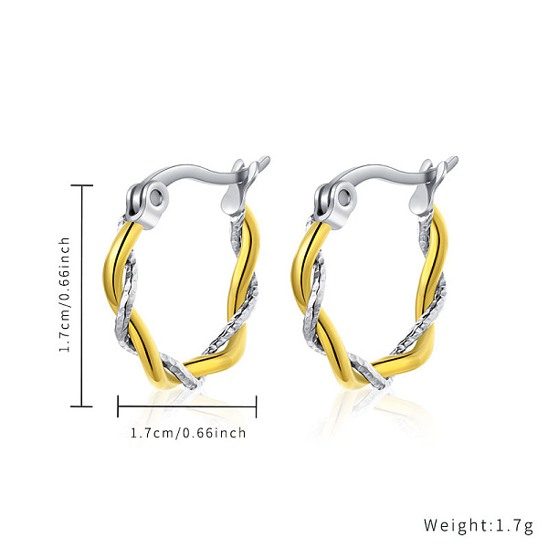 

PandaHall Stainless Steel Gold Plated Earrings Stainless Steel