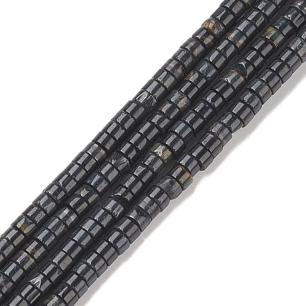 

PandaHall Natural Tiger Eye Beads Strands, Heishi Beads, Flat Round/Disc, 4x2.50mm,Hole:0.70mm Tiger Eye Disc
