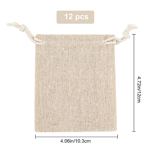 

PandaHall Gorgecraft Flax Cloth Blank DIY Craft Drawstring, for Gifts Jewelry and Storage Bag, Rectangle, Beige, 12x10.3x0.4cm, 12pcs/set..., Yellow