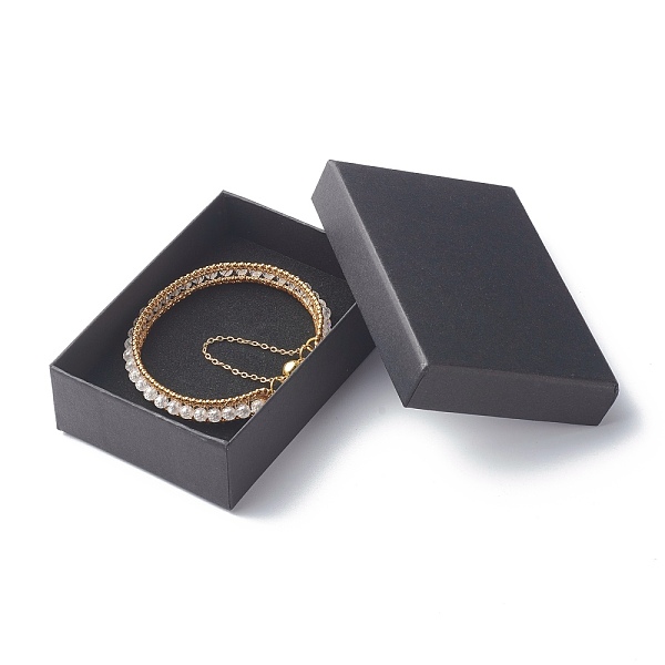 

PandaHall 304 Stainless Steel Bangles, with Cubic Zirconia Beads and Magnetic Clasp, Golden, Inner Diameter: 2-1/42-3/8 inch(5.8~6.1cm)..., Clear