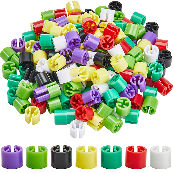 210 marqueur de taille de pantalon en plastique de 7 couleurs