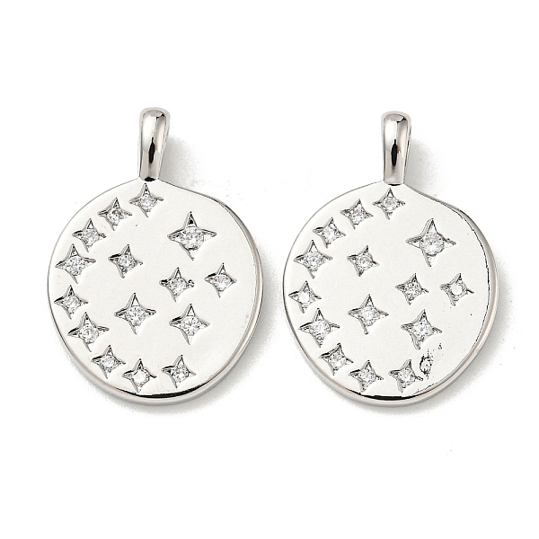 

PandaHall Brass Micro Pave Cubic Zirconia Pendants, Real Platinum Plated, 19.5x14x4mm, Hole: 3.5x2.5mm Brass+Cubic Zirconia Others Clear