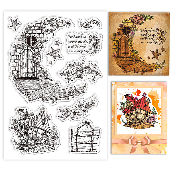 

PandaHall Custom PVC Plastic Clear Stamps, for DIY Scrapbooking, Photo Album Decorative, Cards Making, House, 160x110x3mm Plastic House...