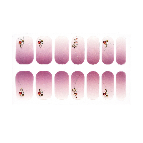 

PandaHall Full Cover Nombre Nail Stickers, Self-Adhesive, for Nail Tips Decorations, Rosy Brown, 24x8mm, 14pcs/sheet Paper Others